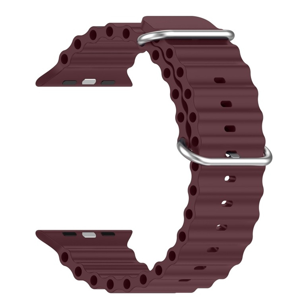 Ремінець до смарт-годинника Armorstandart Ocean Band для Apple Watch 49/46/45/44/42 (Series 1-3) Wine Red (ARM74250) - зображення 1