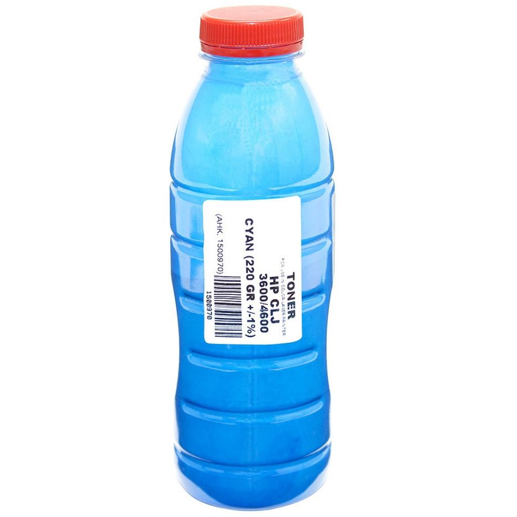 Тонер HP CLJ 4600/4650, Canon LBP-2510/5500, 220г Cyan AHK (1500970) - зображення 1