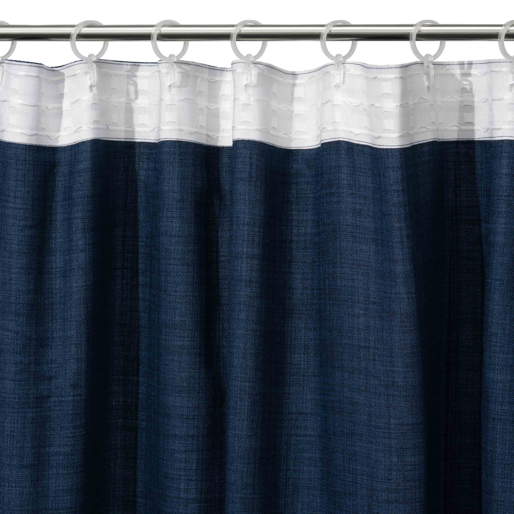 Штора Ardesto рогожка 100% поліестер, 150х270 см синій темний (ART1020NA) - зображення 4