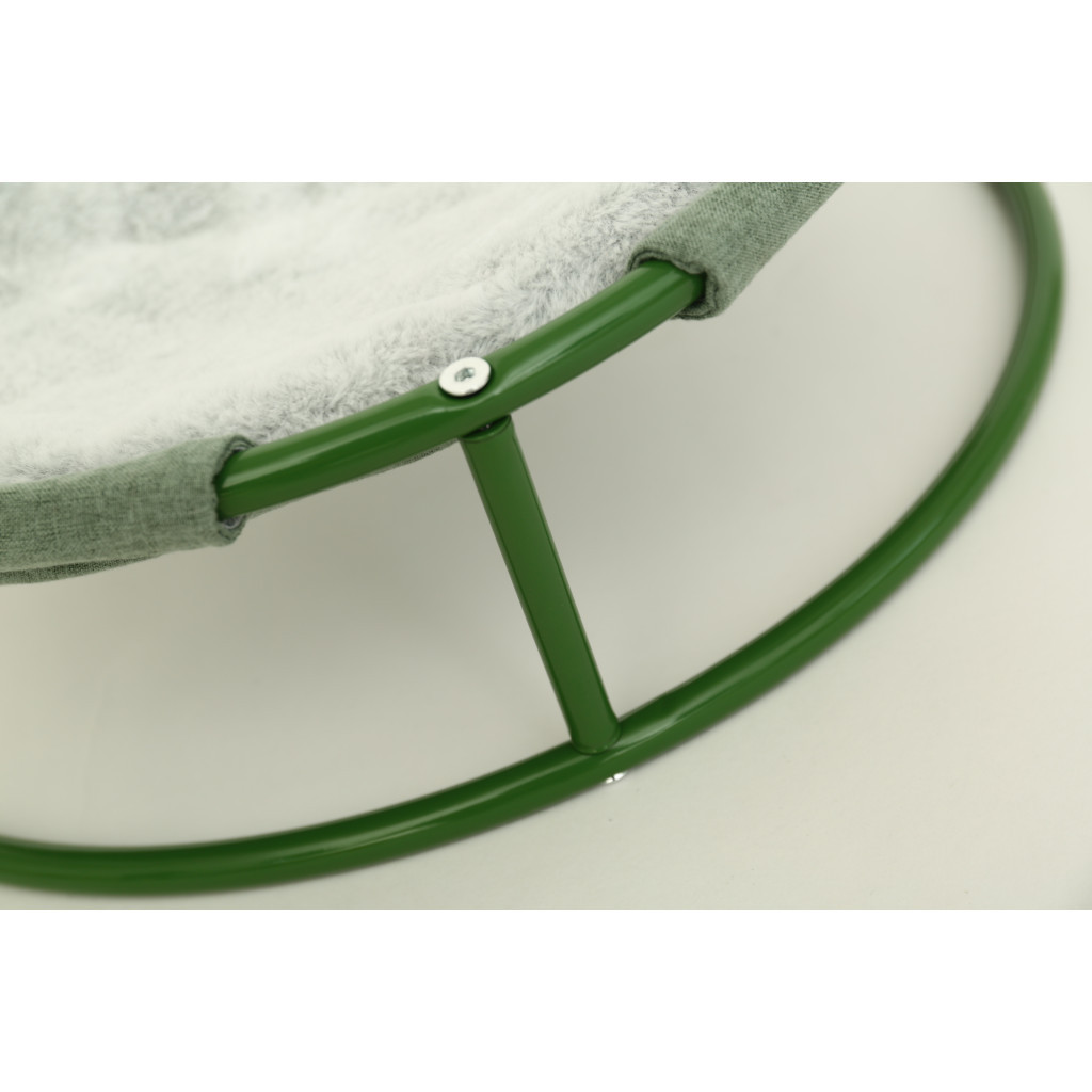 Лежак для тварин MISOKO&CO Pet bed round plush 45x45x22 см light green (HOOP31837) - зображення 3