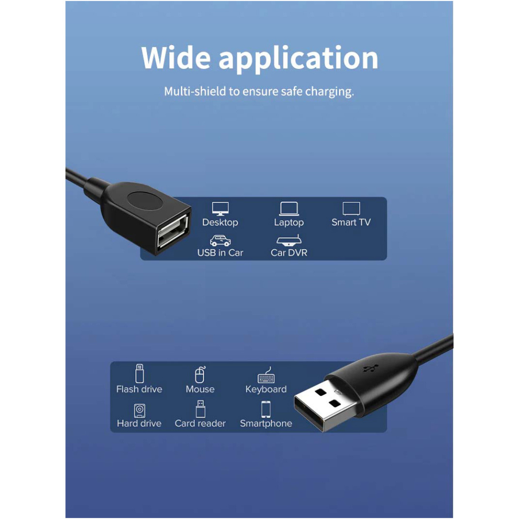 Дата кабель USB 2.0 AM/AF 3.0m Cabletime (CA915163) - зображення 7