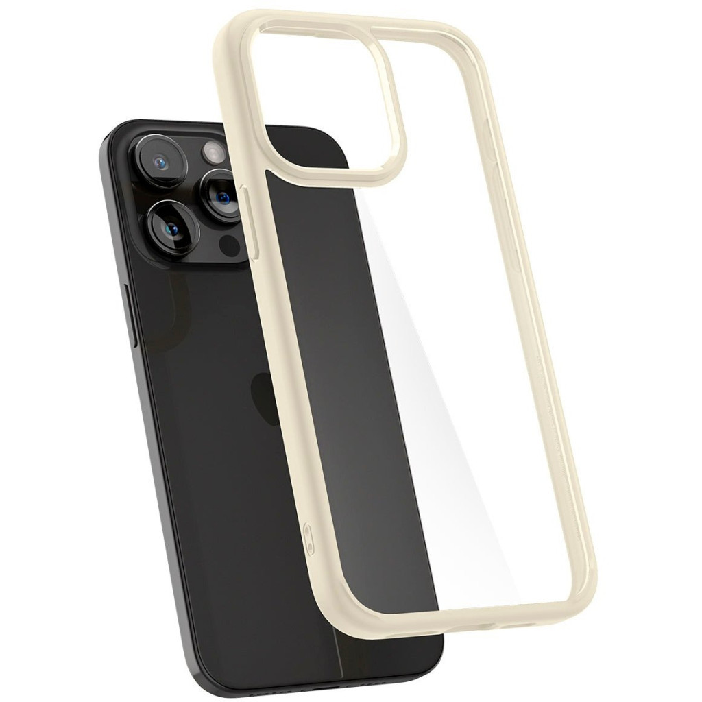 Чохол до мобільного телефона Spigen Apple iPhone 15 Pro Ultra Hybrid Mute Beige (ACS06712) - зображення 8