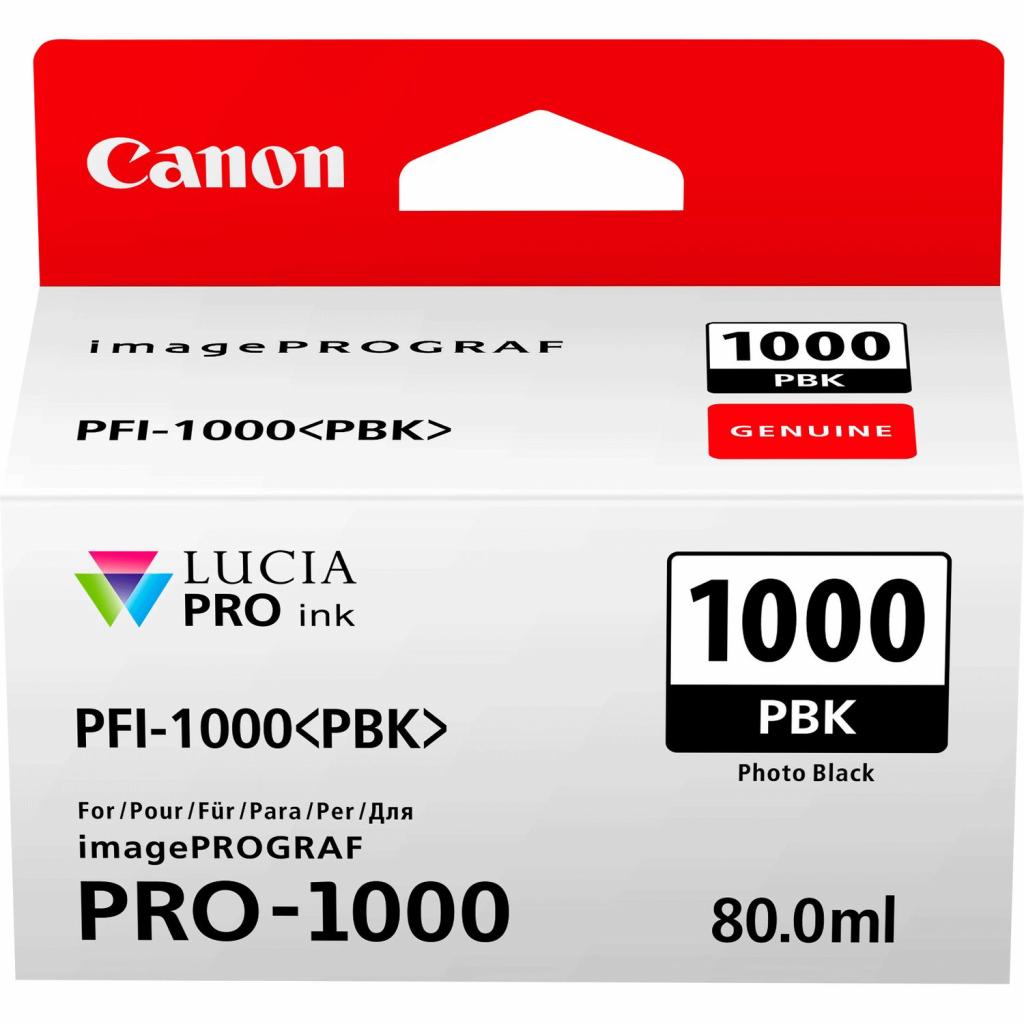 Картридж Canon PFI-1000PBK (Photo Black) (0546C001) - зображення 1