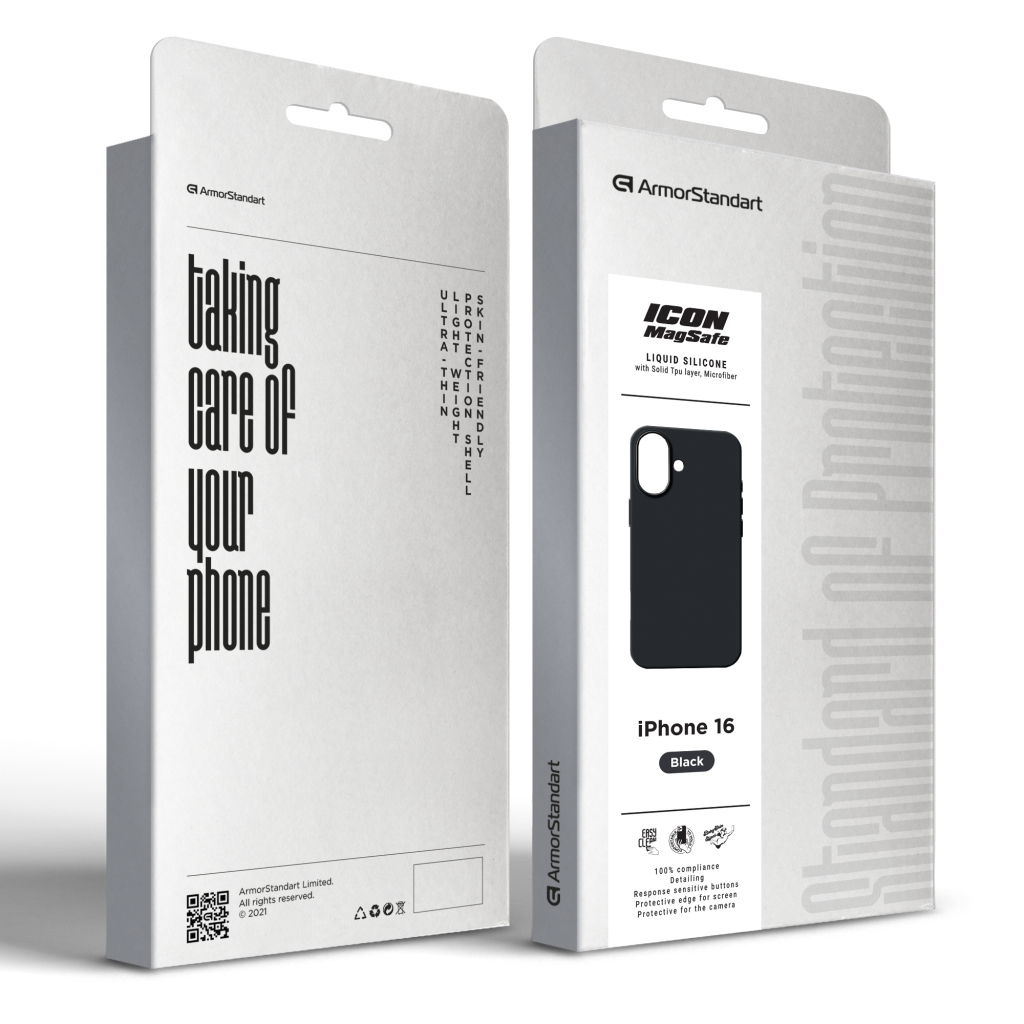 Чохол до мобільного телефона Armorstandart ICON2 MagSafe Apple iPhone 16 Black (ARM80211) - зображення 2