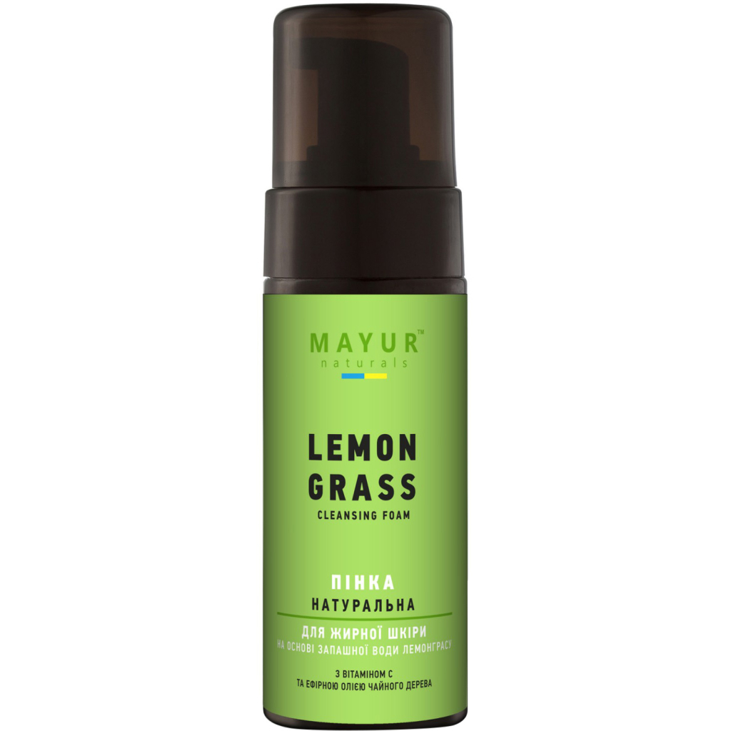 Пінка для вмивання Mayur для жирної шкіри Лемонграс 150 мл (4820189560678) - зображення 1