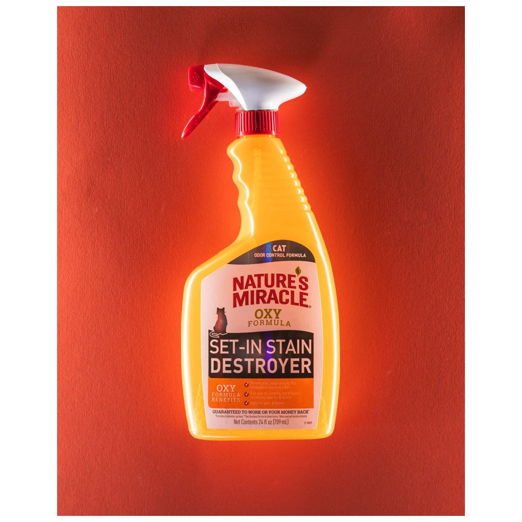 Спрей для тварин 8in1 Nature's Miracle для усунення плям і запахів від котів 709 мл (18065981707) - изображение 8