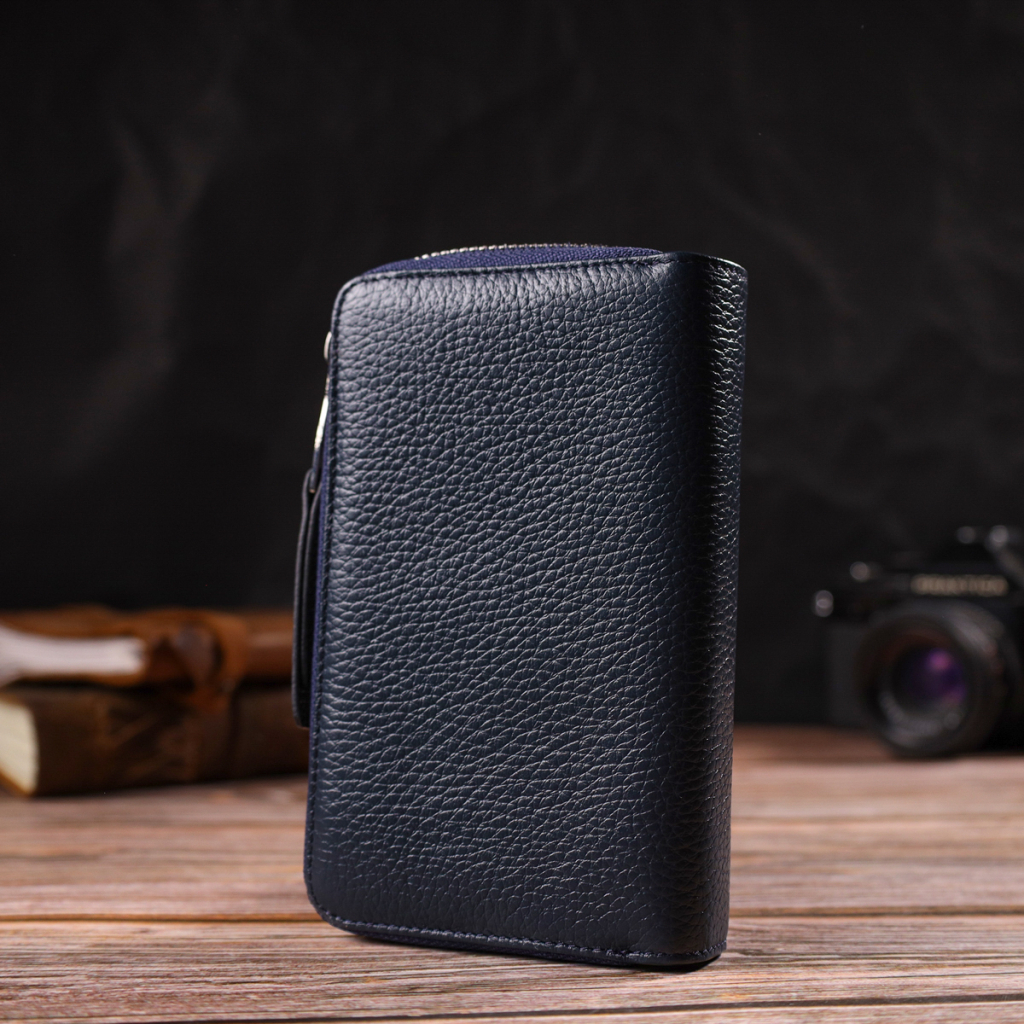 Портмоне Canpellini З натуральної шкіри Синє (21715) - зображення 9