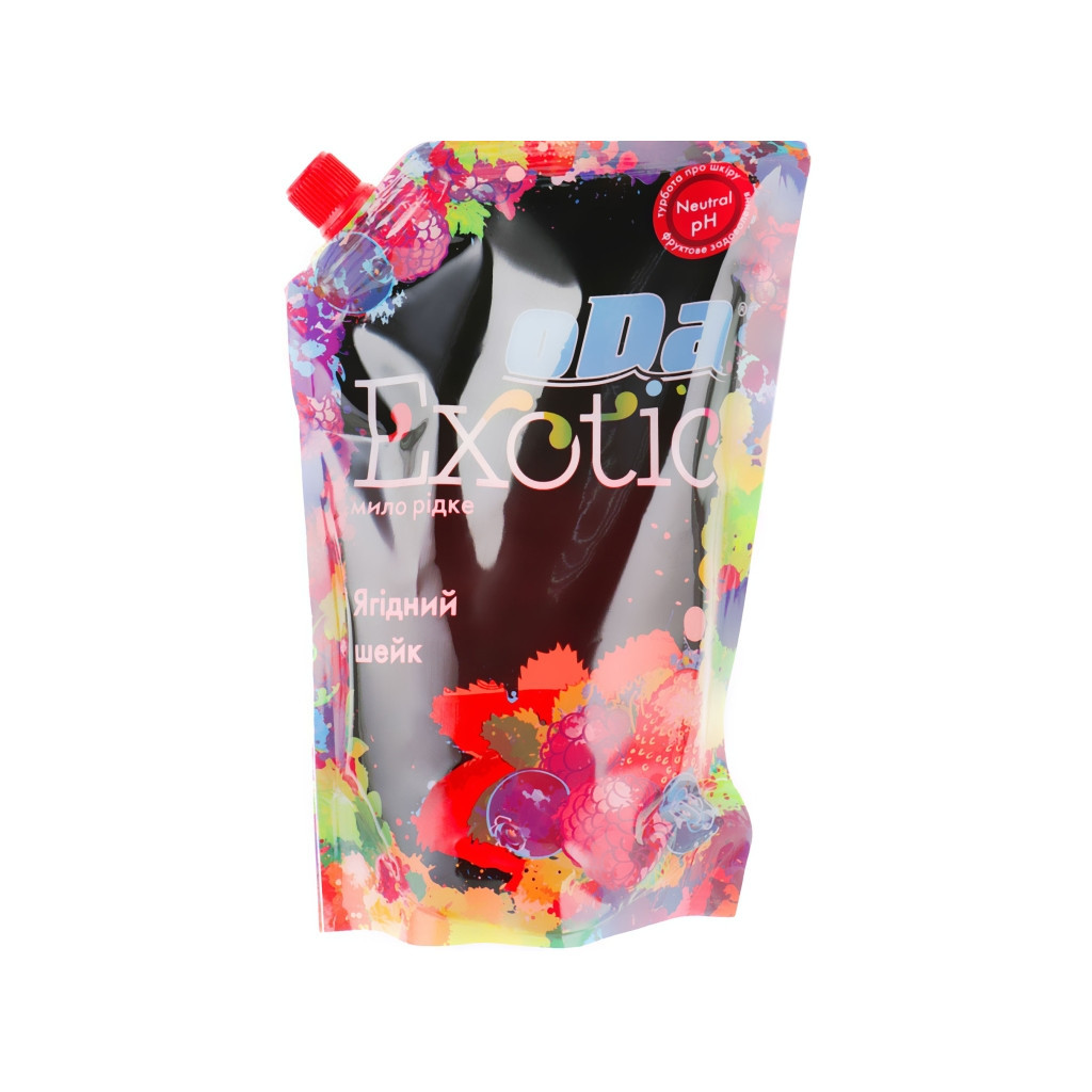 Рідке мило ODA Ягідний шейк дой-пак 460 г (4820023364967) - зображення 1