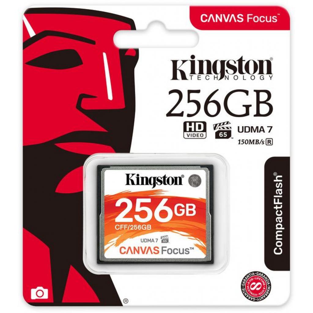 Карта пам'яті Kingston 256GB Compact Flash Canvas (CFF/256GB) - зображення 1