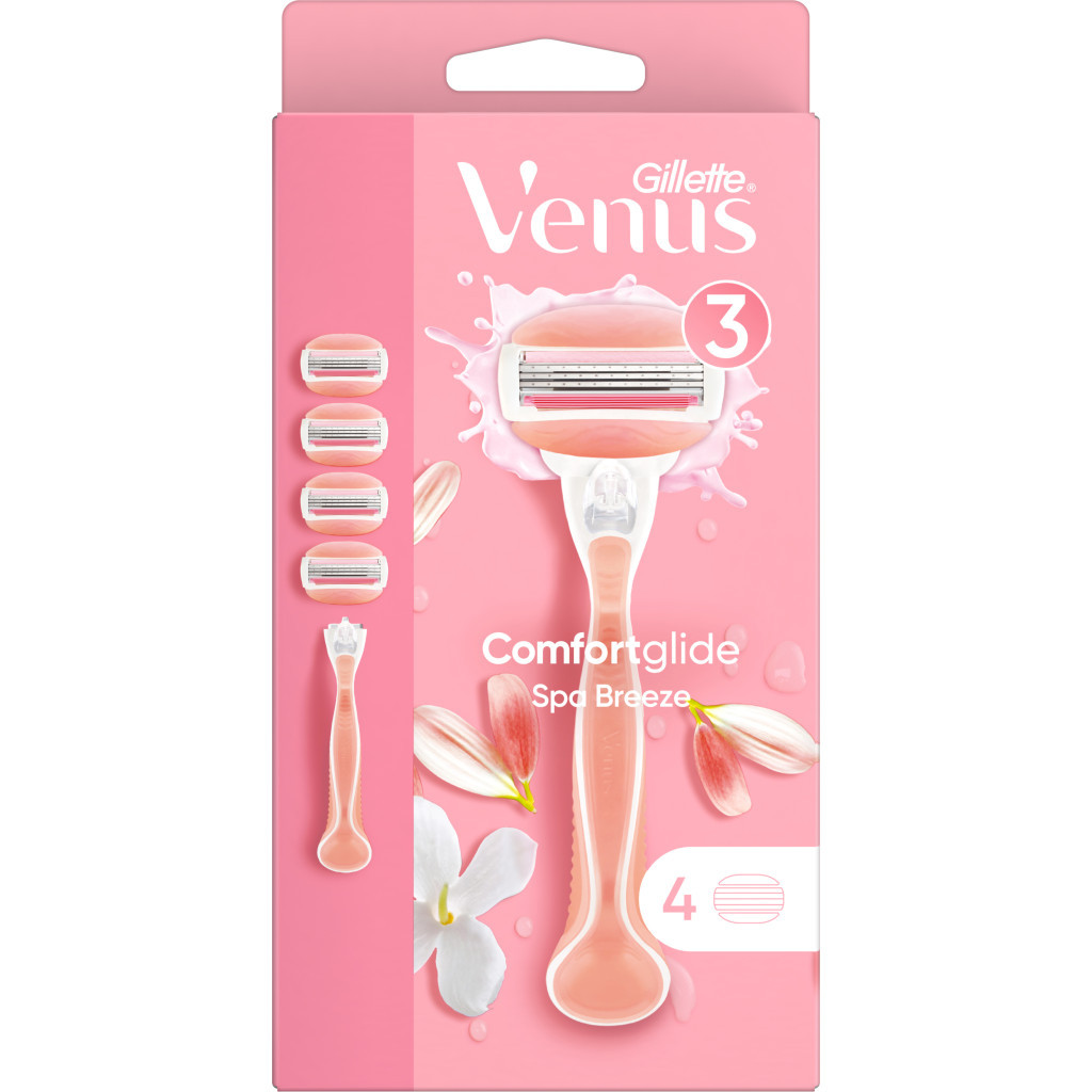 Бритва Gillette Venus Comfortglide Spa Breeze з 4 змінними картриджами (7702018469727) - изображение 2