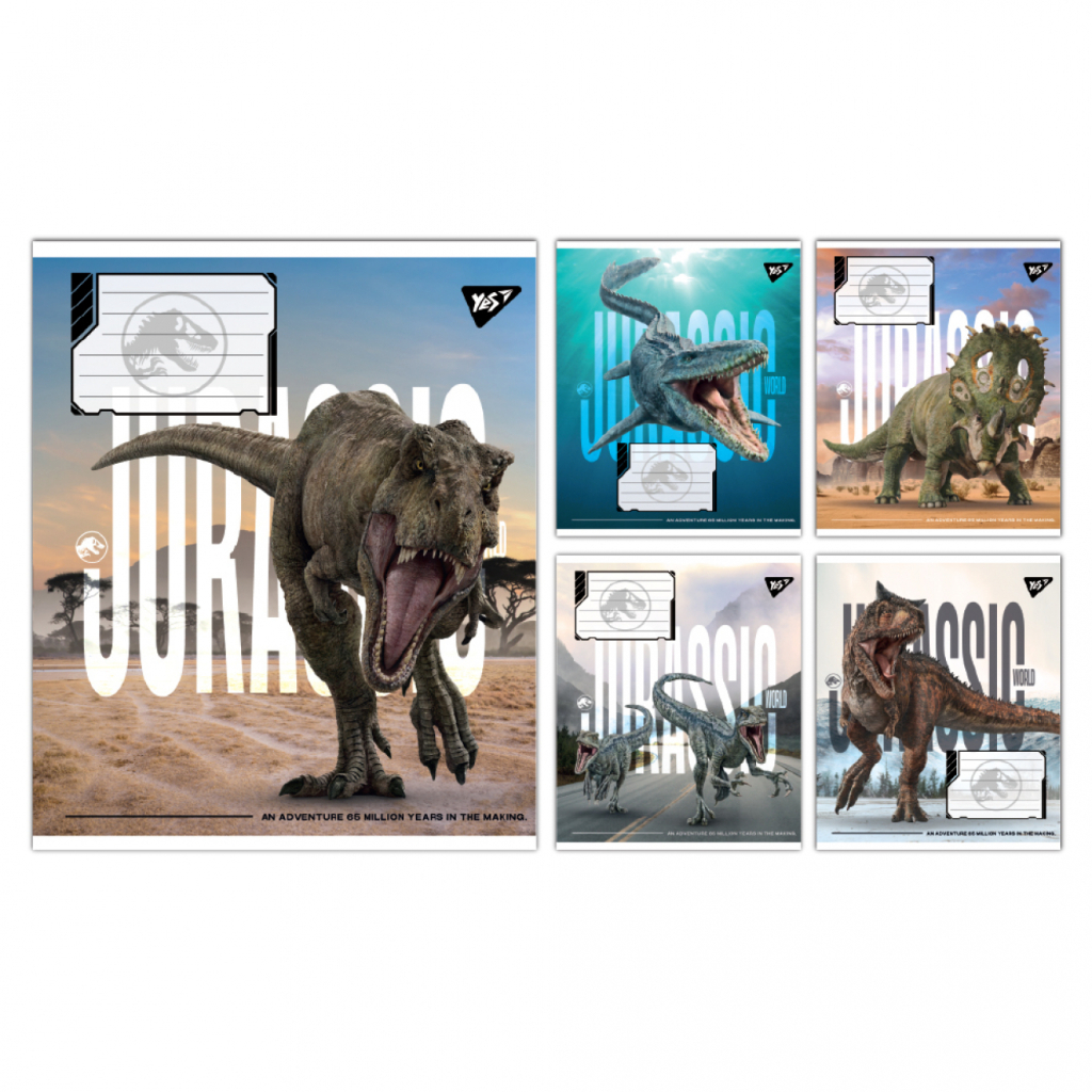 Зошит Yes JURASSIC WORLD ALIVE А5 24 аркушів клітинка (767682) - зображення 1