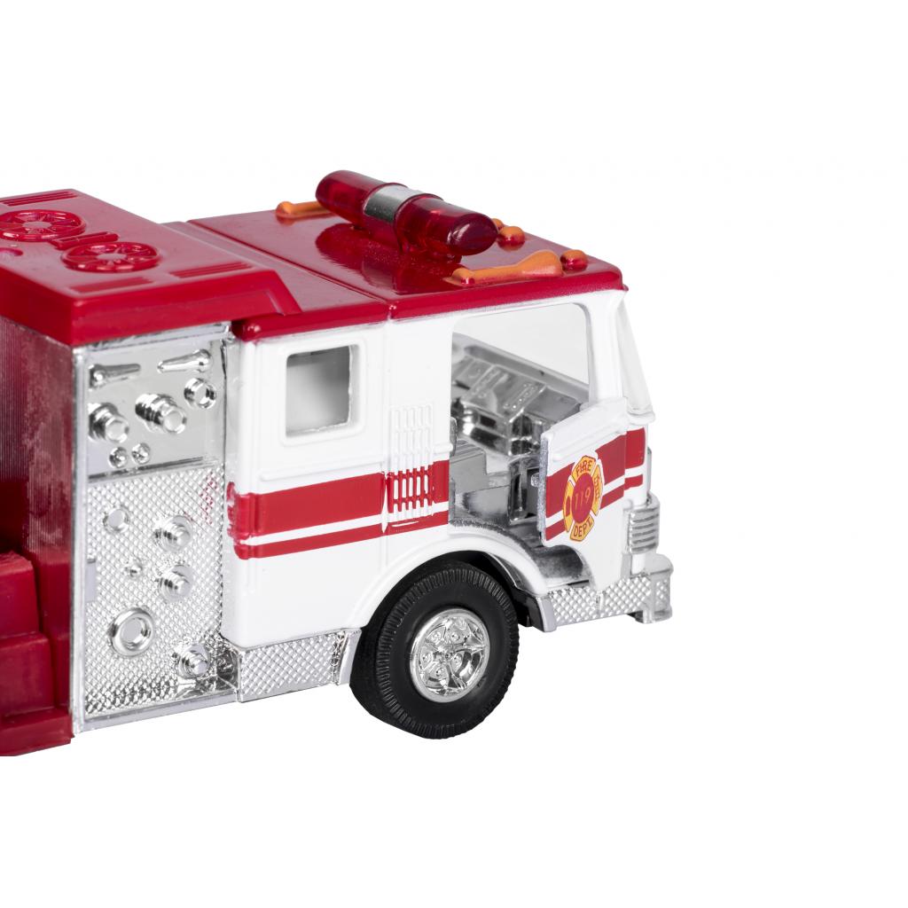 Машина Goki металева Пожежна машина драбина біла (12115G-1) - зображення 4