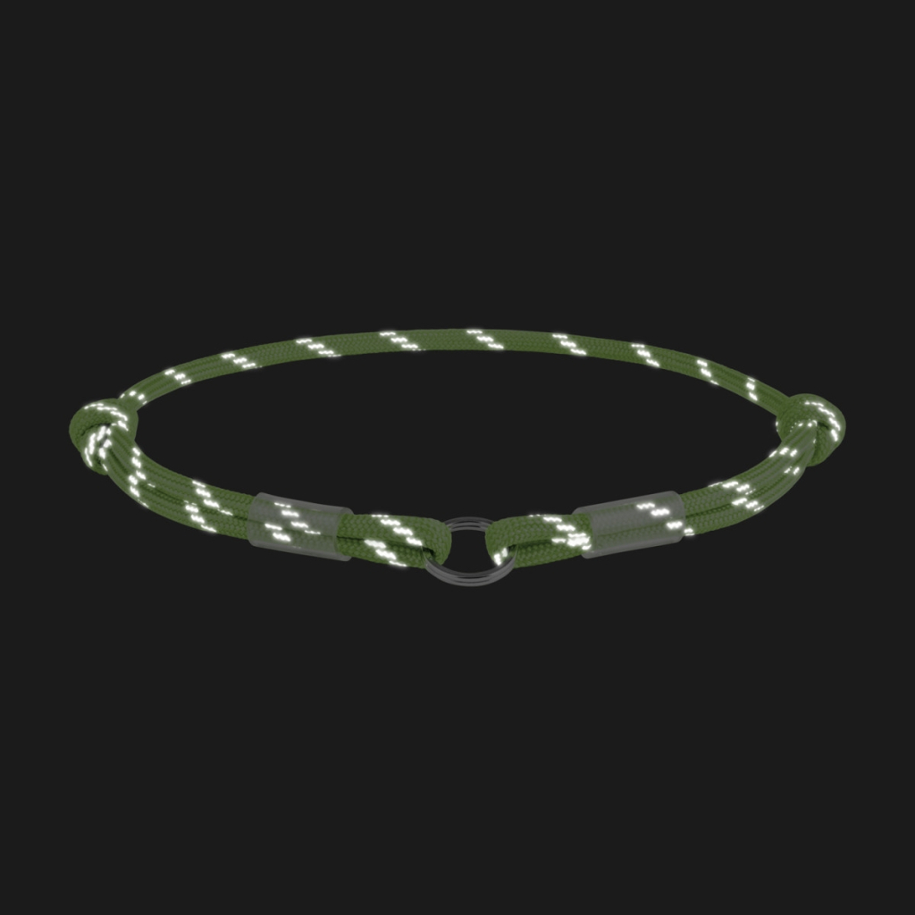 Шнурок для адресника WAUDOG Smart ID світловідбивний S 25-45 см салатовий (60405) - зображення 3