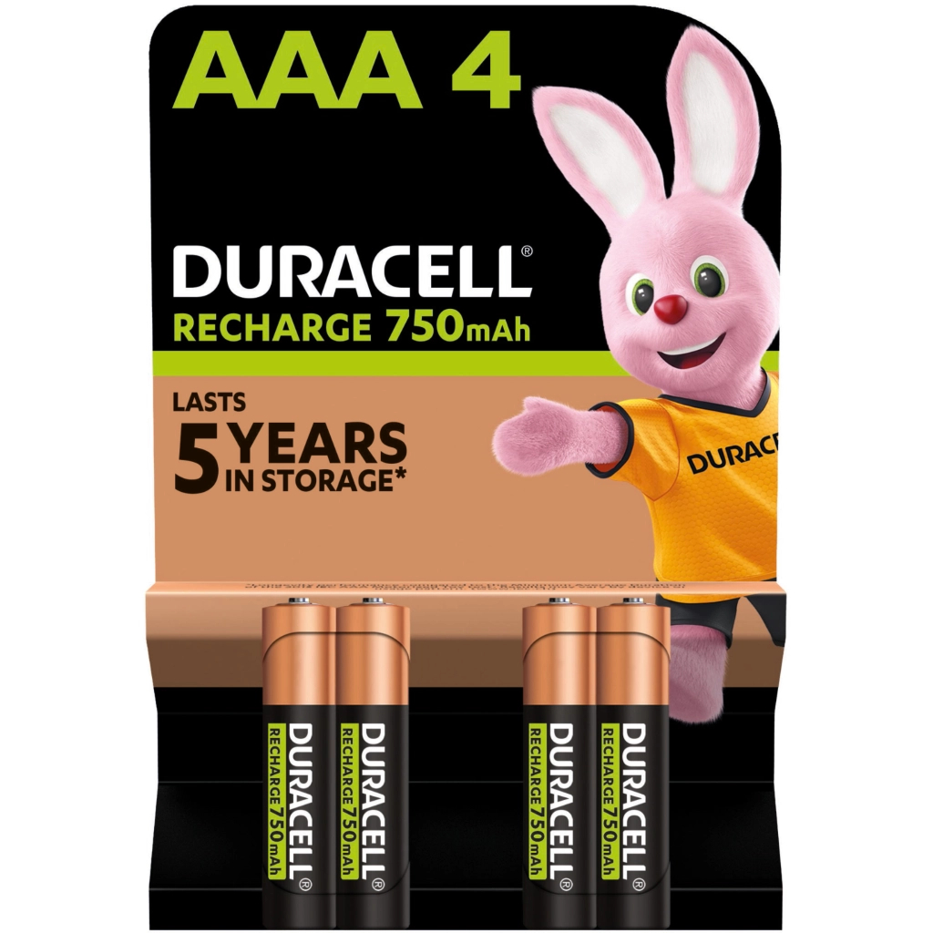 Акумулятор Duracell AAA HR03 750mAh * 4 (5007331) - зображення 1