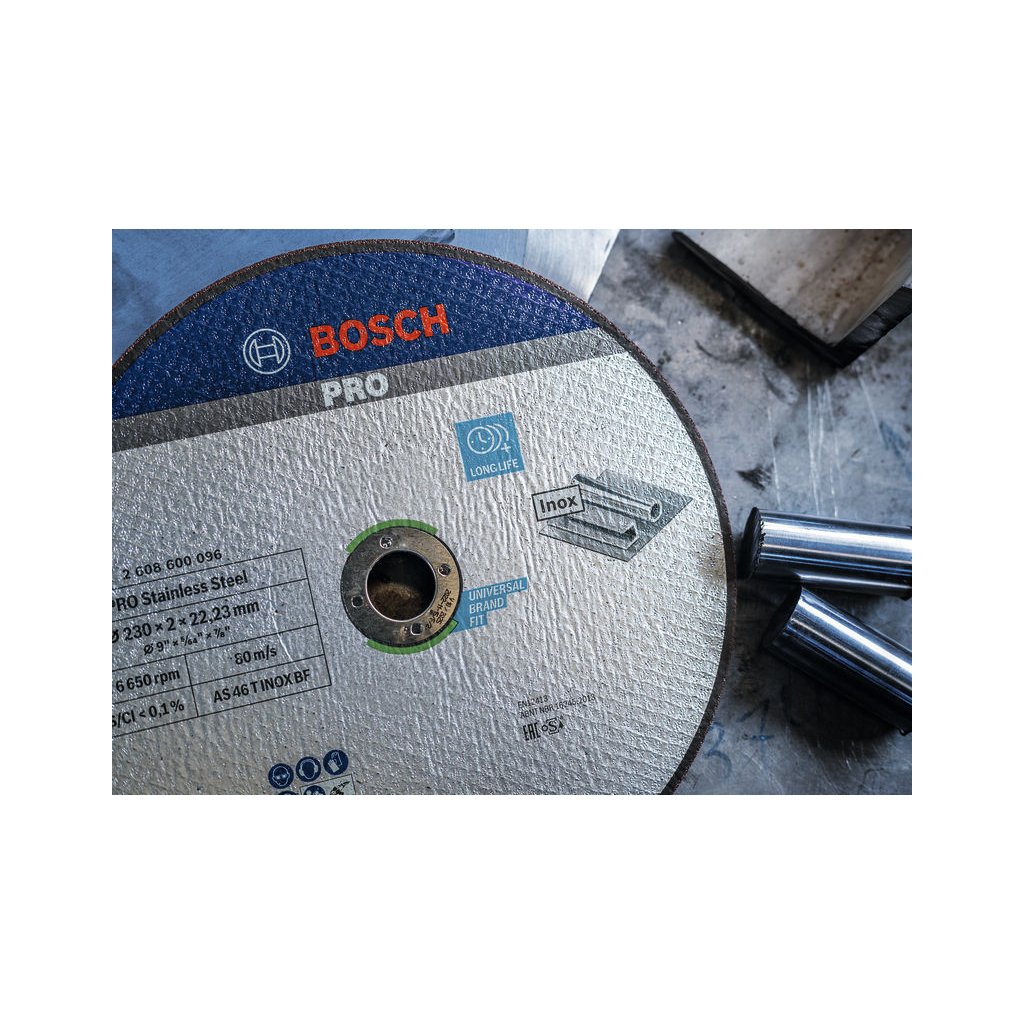 Круг відрізний Bosch Expert for Inox, 230х22.23мм (2.608.600.096) - зображення 5
