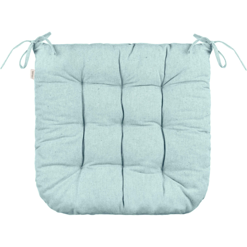 Подушка на стілець Ardesto Oliver, 40х40 см, 100% бавовна, нап-ч: 50% холоф, 50% пп, бірюза (ART02OT) - зображення 2