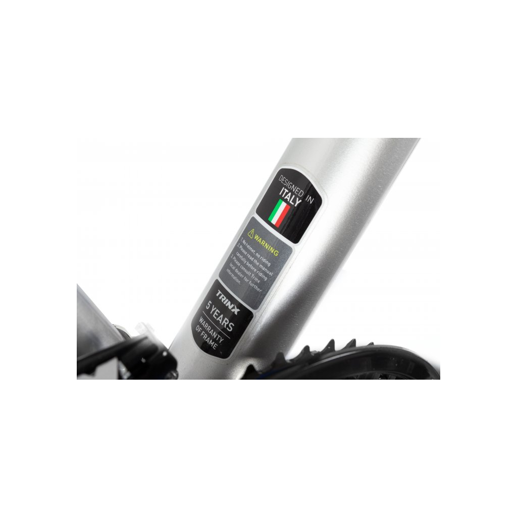 Велосипед Trinx 700C 28" 51 см Grey-Black-Orange (Free1.0(51)GBO) - зображення 6