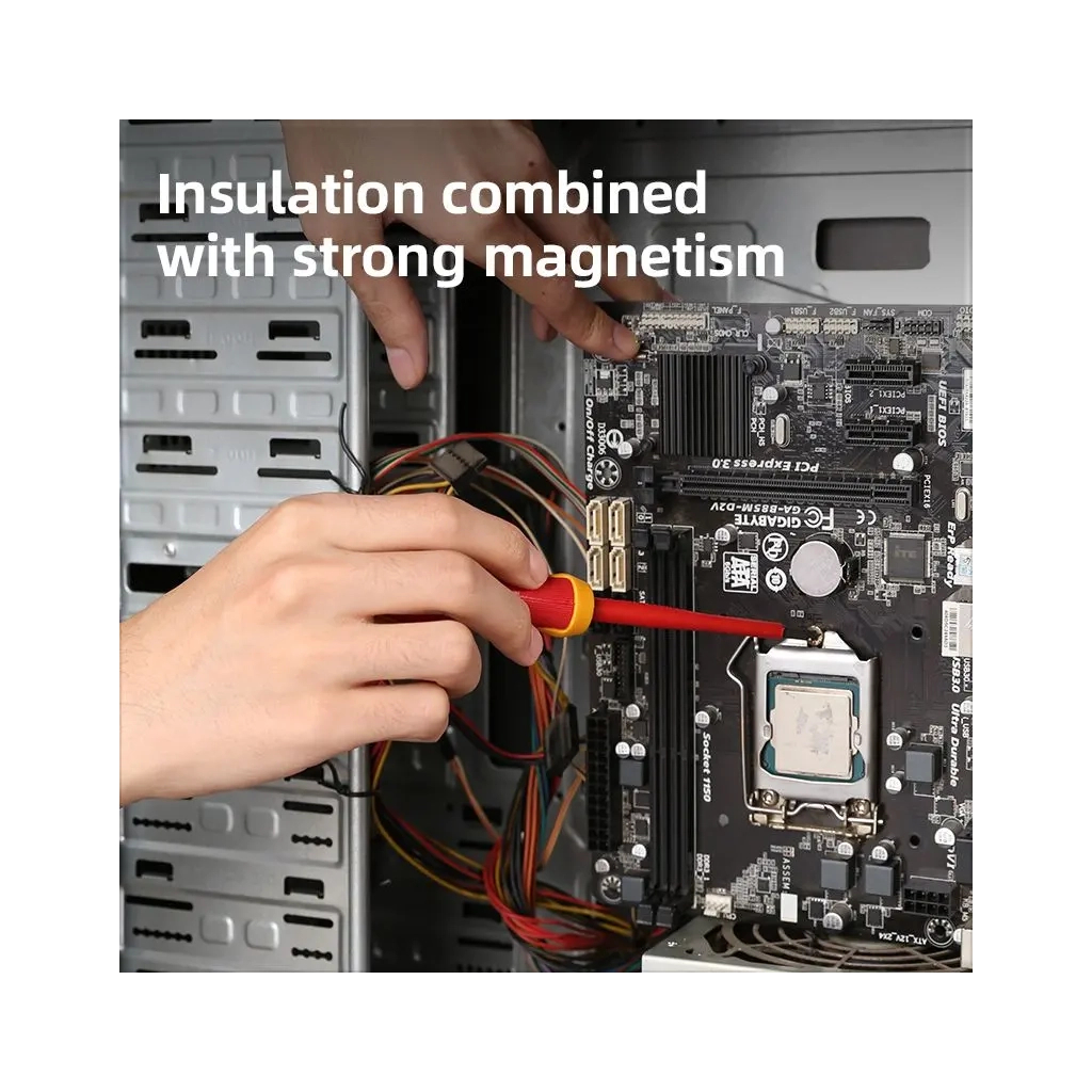 Викрутка Deli ізольована шлiцьова 4,0 x 100 мм (EDL5141001) - зображення 2