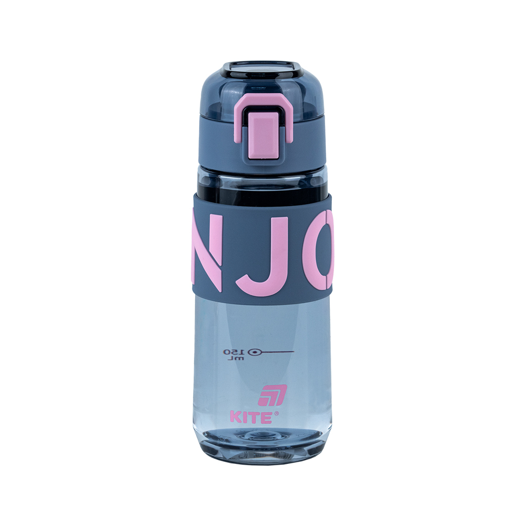 Пляшка для води Kite 550 мл сіро-рожева (K25-1232-2) - зображення 1