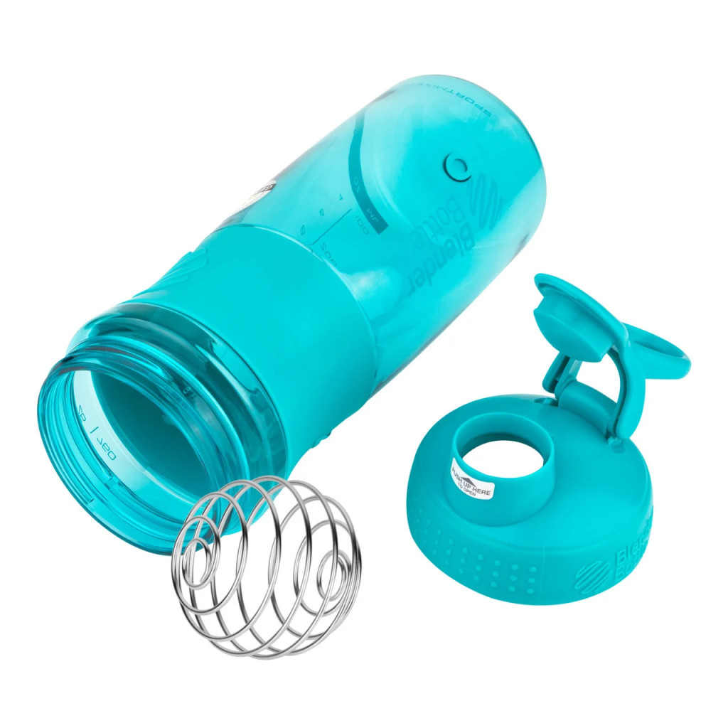 Шейкер спортивний BlenderBottle SportMixer 820ml Teal ORIGINAL (SM 28oz Teal) - изображение 6