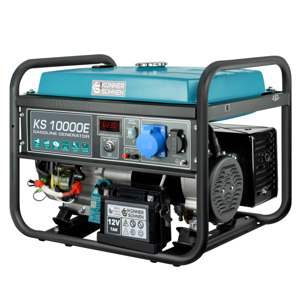 Генератор Konner&Sohnen KS 10000E, 230В, 8кВт, електростартер, 85.5кг (KS10000E) - зображення 3