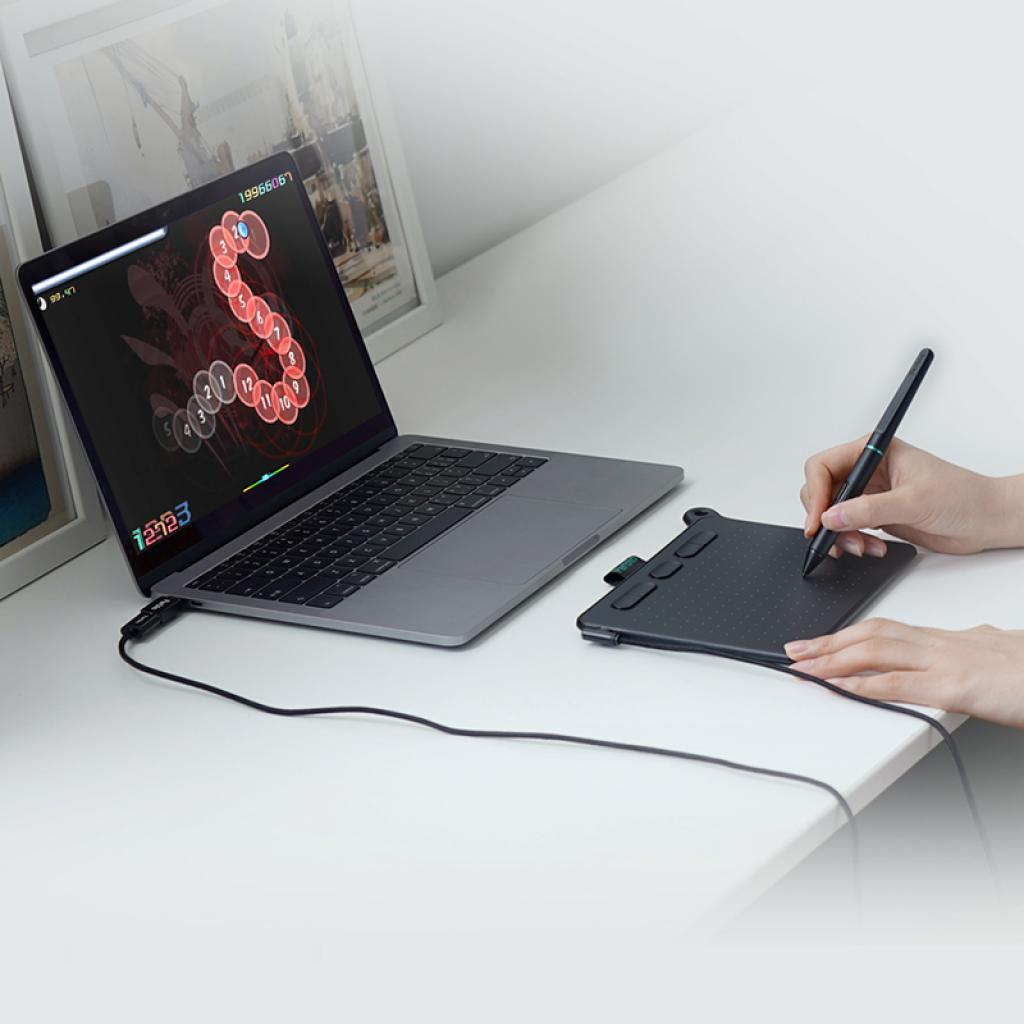 Графічний планшет Parblo Ninos S Black (NINOSS) - зображення 5