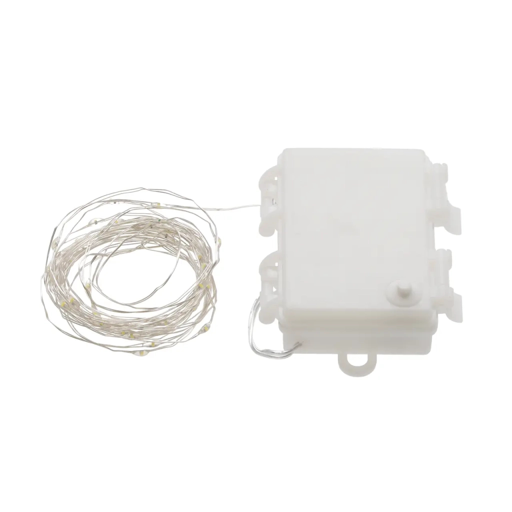 Гірлянда Chomik Гірлянда-струна 6,2 м, 60 LED теплий білий, 3АА батар., ІР44 (5900779802650) - зображення 2