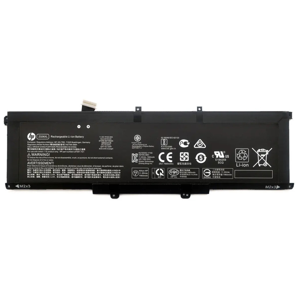 Акумулятор до ноутбука HP EliteBook Folio 1050 G1 ZG06XL, 95.9Wh (8310mAh), 6cell, 11.55V, Li-ion (A47822) - изображение 1