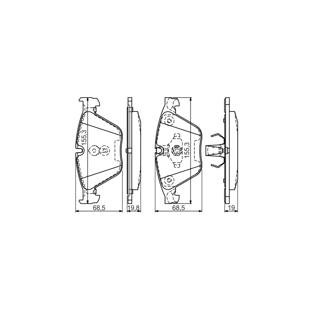 Гальмівні колодки Bosch 0 986 494 549 - зображення 2