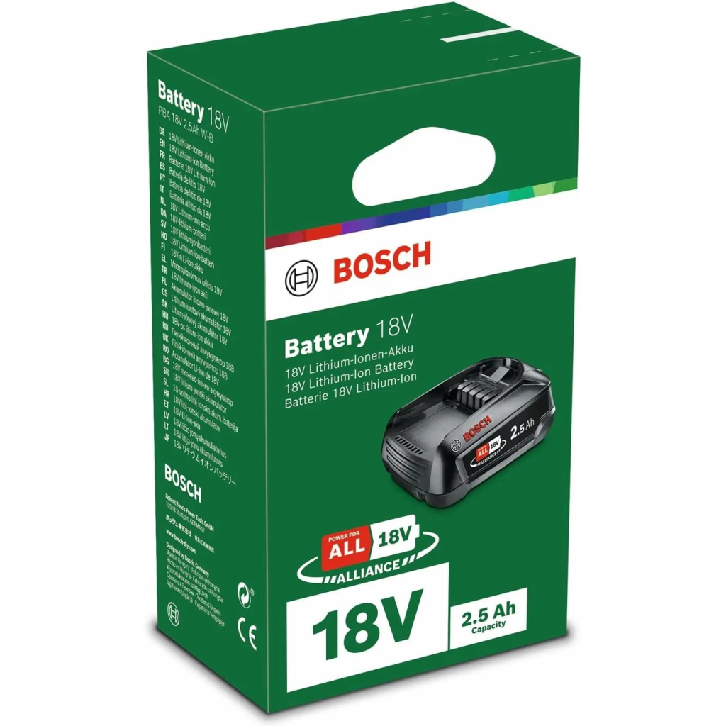 Акумулятор до електроінструменту Bosch PBA, 18V, 2.5Ah, 0.3кг (1.600.A00.5B0) - зображення 3