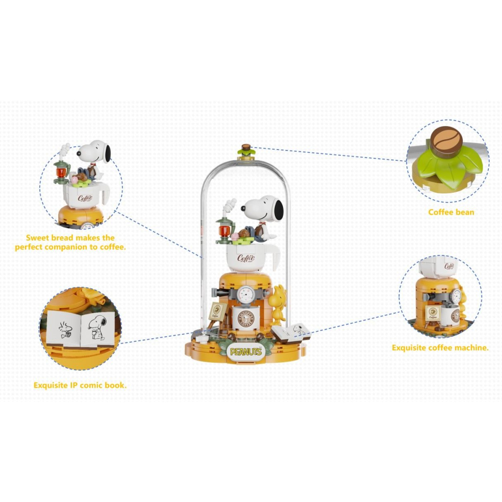 Конструктор Pantasy Snoopy - Coffee Time (86903) - зображення 2