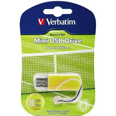 USB флеш накопичувач Verbatim 8GB Store 'n' Go Mini Tennis USB 2.0 (98511) - зображення 3