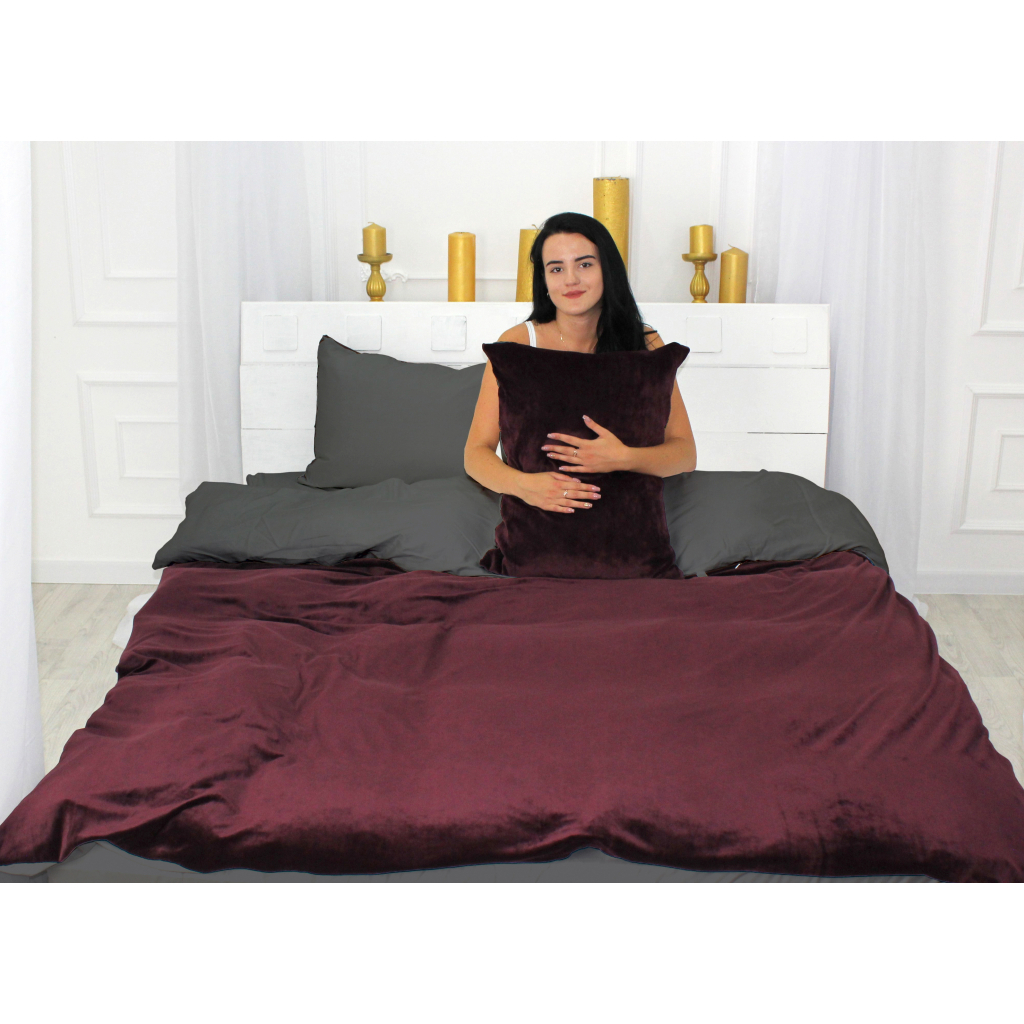 Постільна білизна MirSon Велюр Winter Delicate 28-0066 Water-willow Сімейний (2200004036052) - зображення 1