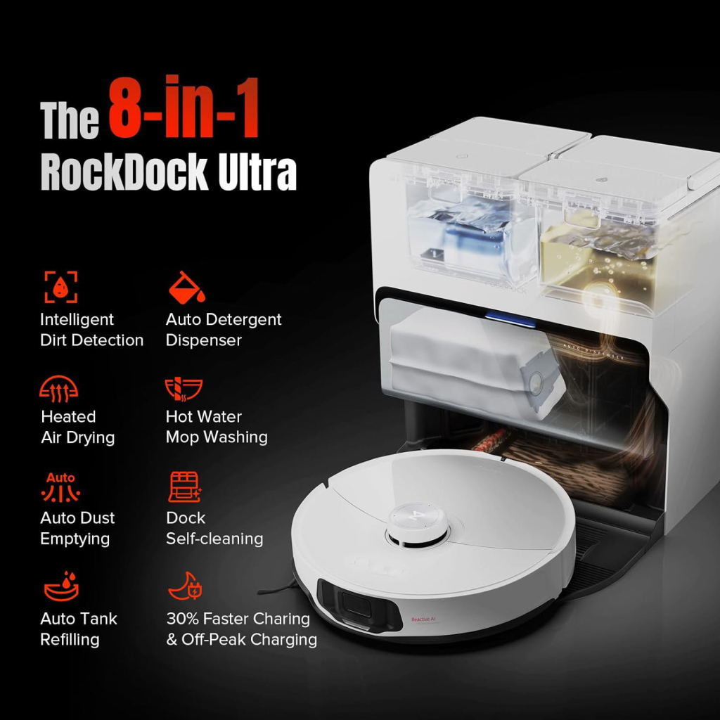 Пилосос Roborock S8 MaxV Ultra White (S8MVU02-00) - изображение 7