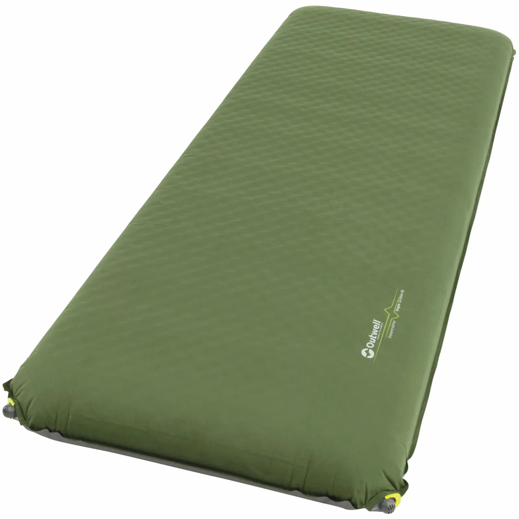 Туристичний килимок Outwell Self-inflating Mat Dreamcatcher Single 12 cm XL Green (928845) - зображення 1