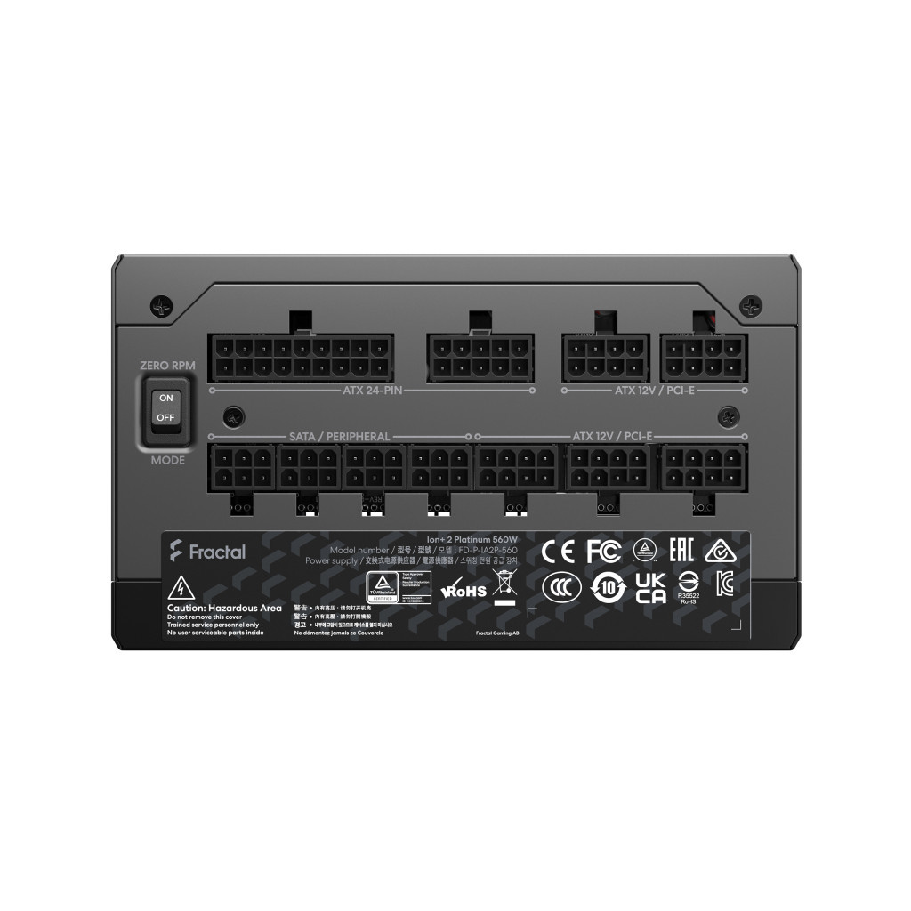 Блок живлення Fractal Design 560W Ion + 2 Platinum (FD-P-IA2P-560-EU) - зображення 7