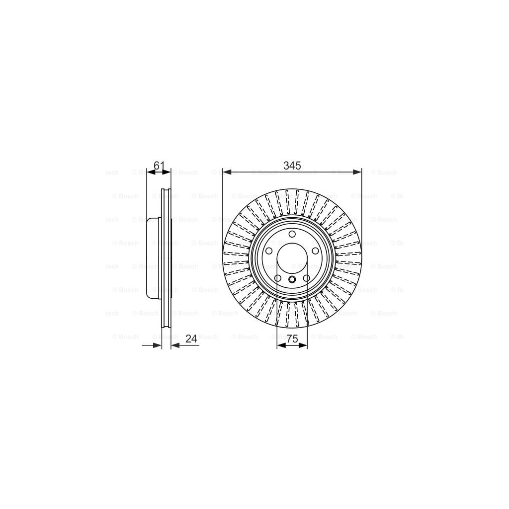 Гальмівний диск Bosch 0 986 479 729 - зображення 5