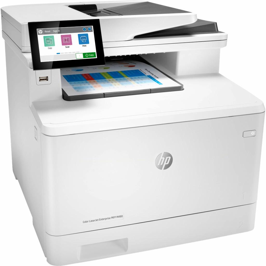 Багатофункціональний пристрій HP Color LJ Enterprise M480f (3QA55A) - изображение 1