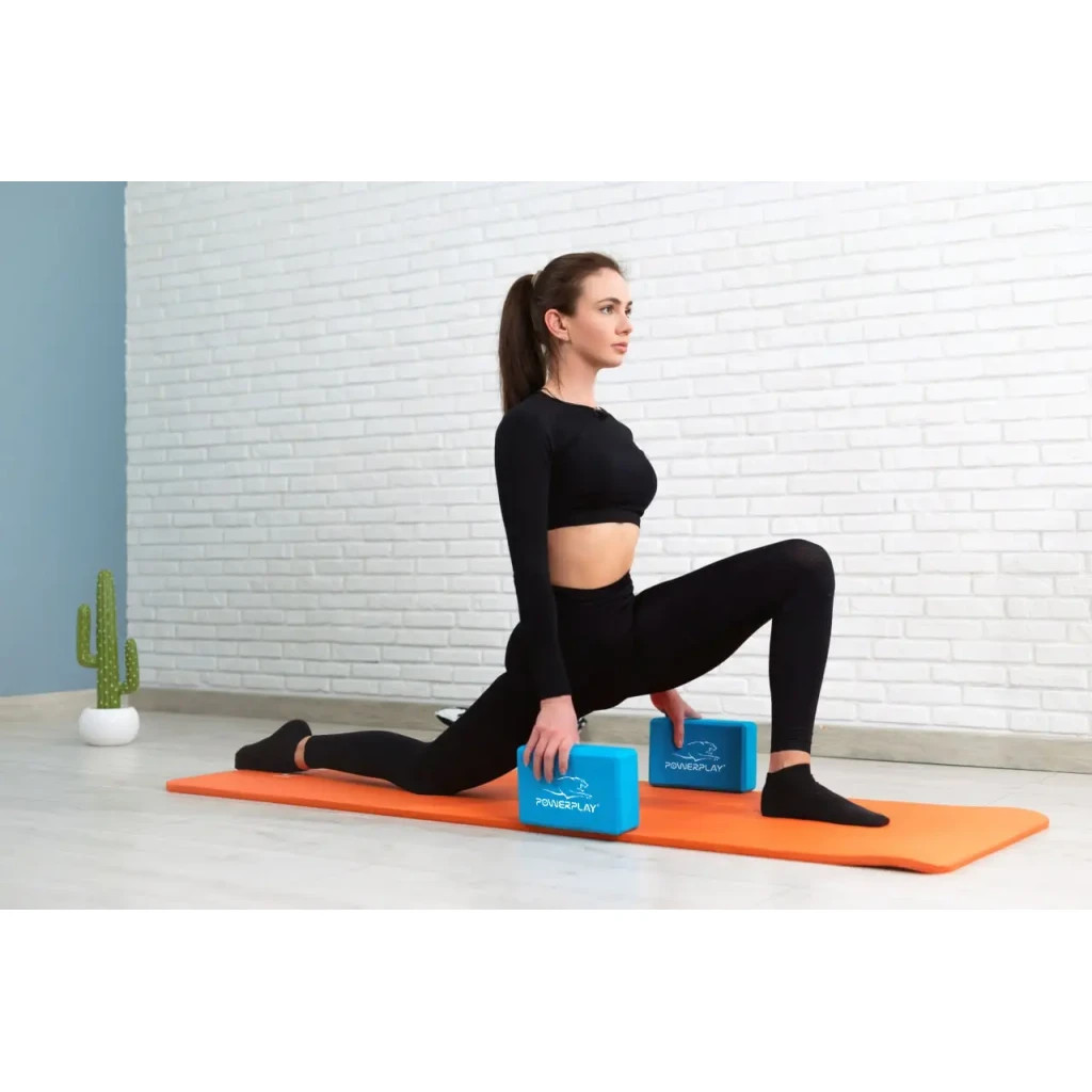 Блок для йоги PowerPlay Yoga Brick EVA 2 шт Сині (PP_4006_Blue_2in) - зображення 9