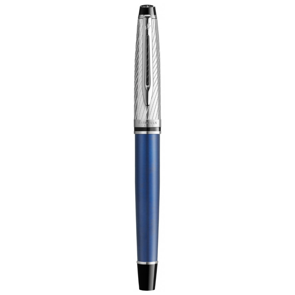 Ручка пір'яна Waterman EXPERT Deluxe Metallic Blue CT  FP F (10 051) - зображення 2