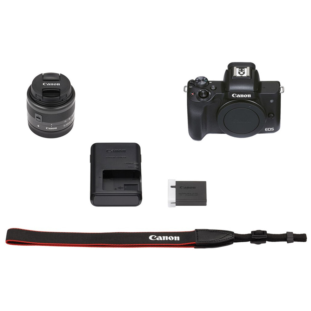 Цифровий фотоапарат Canon EOS M50 Mk2 + 15-45 IS STM VLogger Kit Black (4728C050) - зображення 9