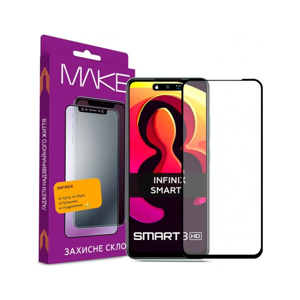 Скло захисне MAKE Infinix Smart 8 Plus/8 Pro (MGF-IS8PL/8P) - зображення 1