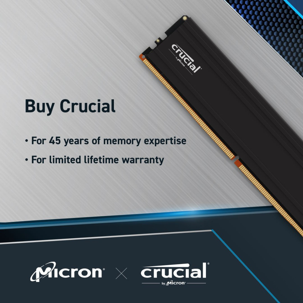 Модуль пам'яті для комп'ютера DDR5 32GB (2x16GB) 5600 MHz Pro Micron (CP2K16G56C46U5) - зображення 4