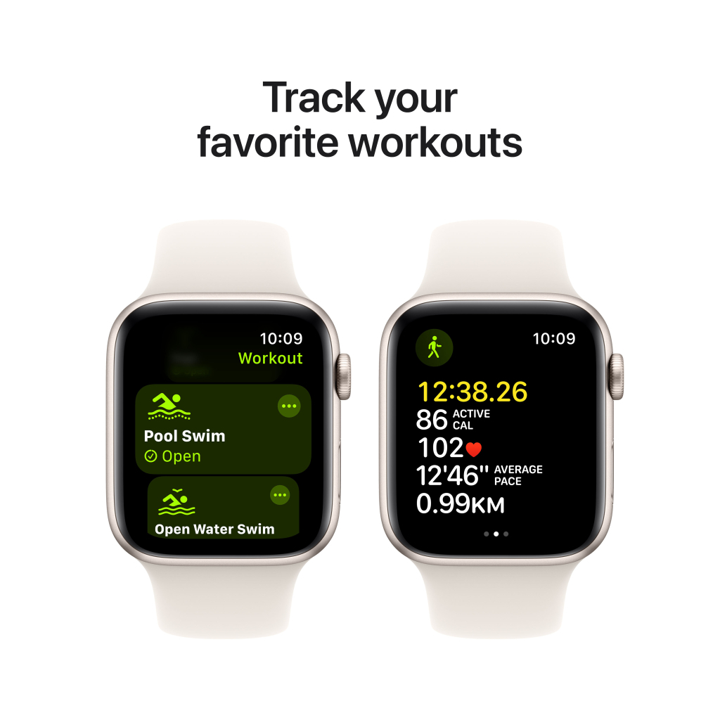Смарт-годинник Apple Watch SE GPS + Cellular 40mm Starlight Aluminium Case with Starlight Sport Band - S/M (MXGJ3QH/A) - зображення 6