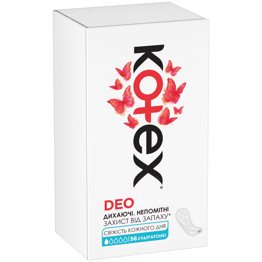 Щоденні прокладки Kotex Ultraslim Deo 56 шт. (5029053548258/5029053548111) - изображение 3