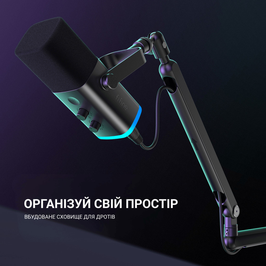 Мікрофон Fifine TAM8 USB Black (TAM8) - зображення 9
