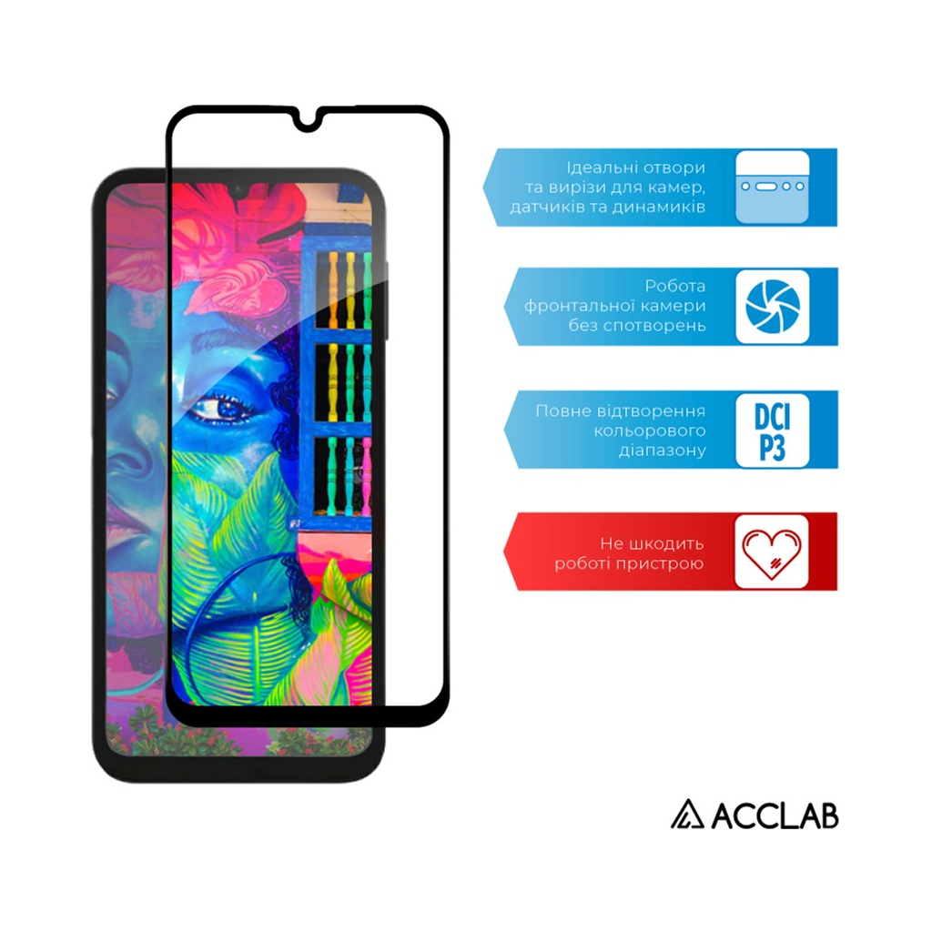 Скло захисне ACCLAB Full Glue Samsung A24 5G (1283126573682) - зображення 4