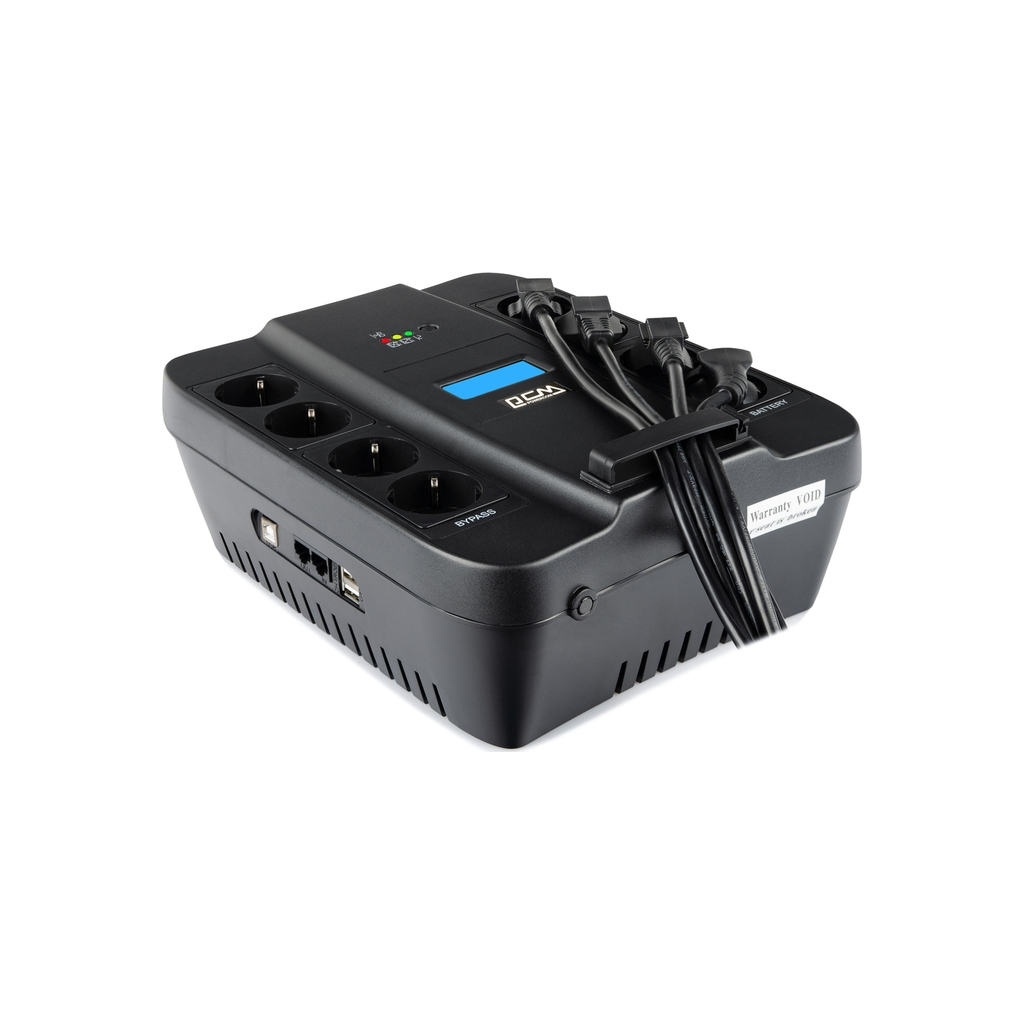 Пристрій безперебійного живлення Powercom SPD-550U Schuko - зображення 6