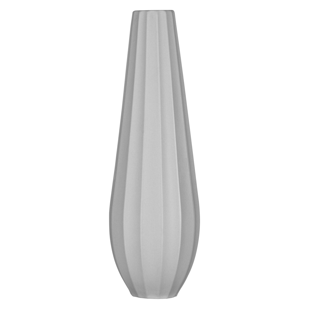 Ваза Ardesto Molize, 8.5х27.5см, порцеляна, сірий (AR3810G) - зображення 1