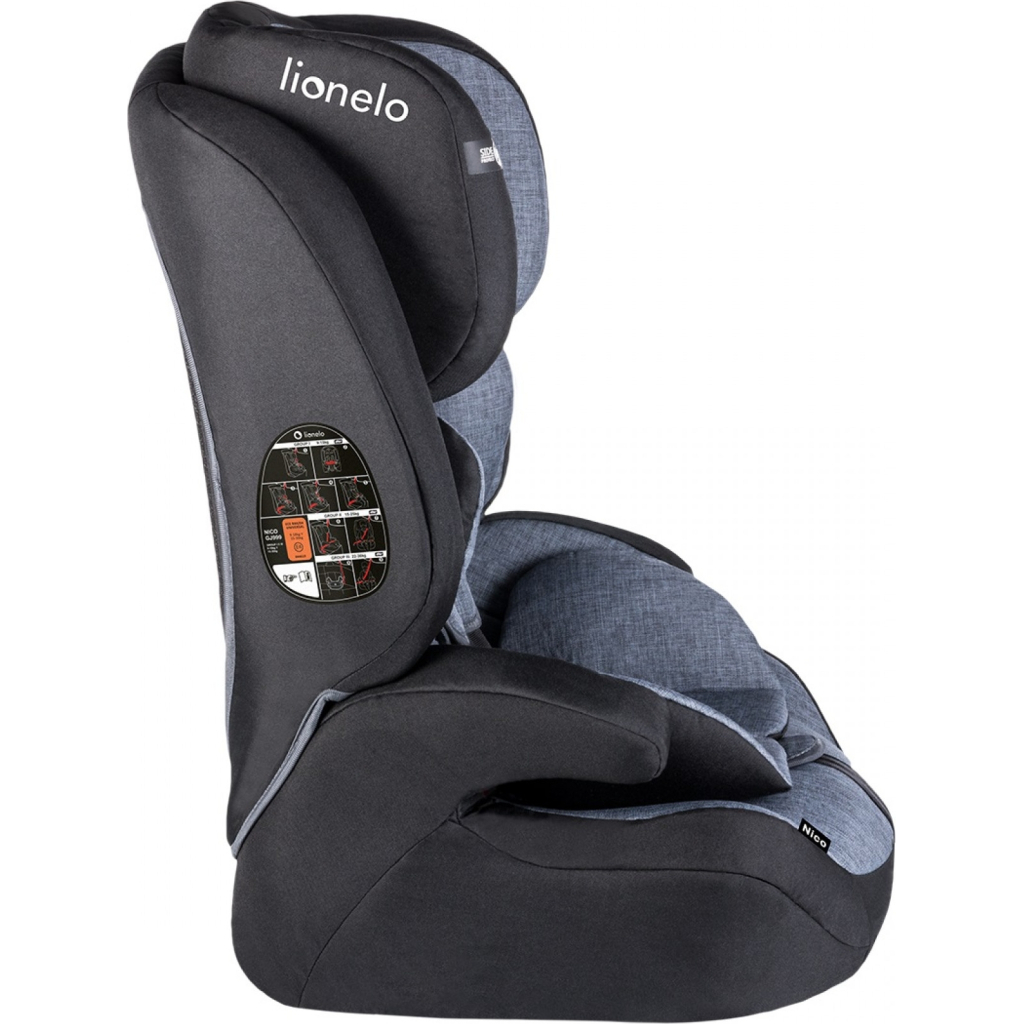 Автокрісло Lionelo Nico 9-36 кг Black (LO-NICO BLACK) - зображення 4